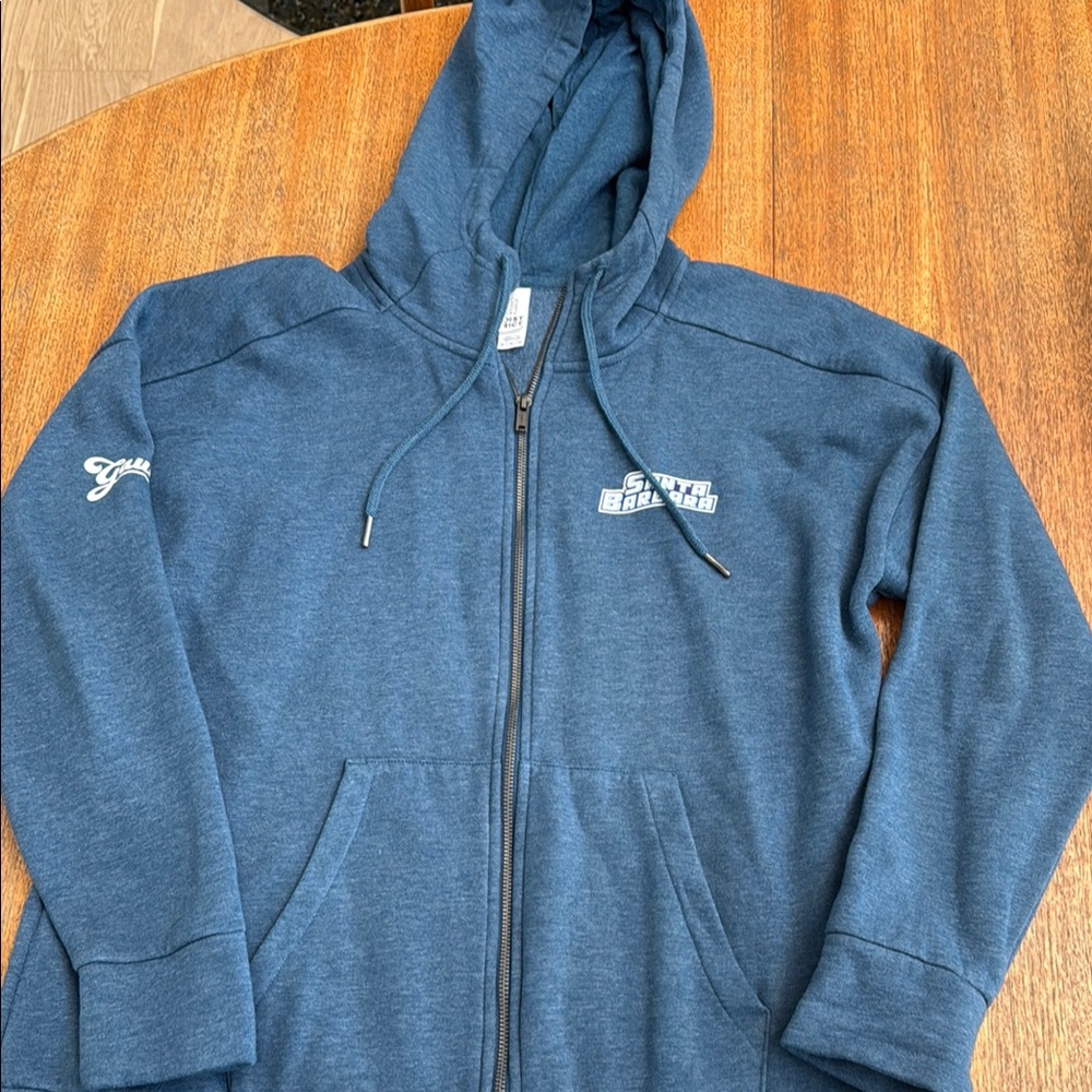 Blue Zip-Up Hoodie